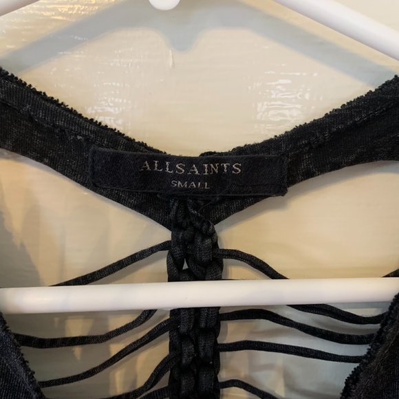 ALL SAINTS dark grey top - Picture 3 of 3